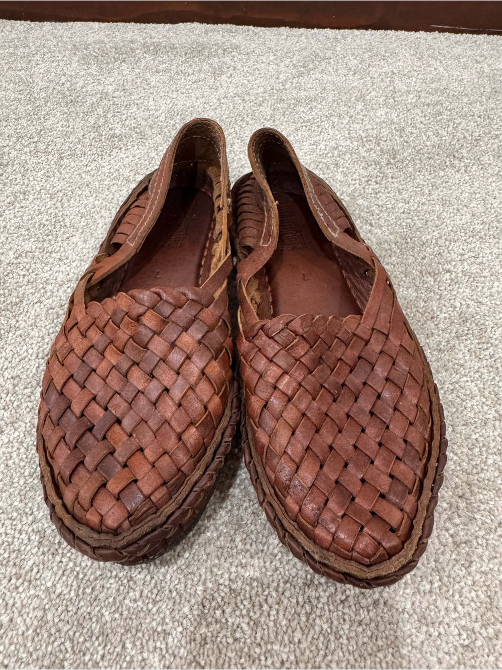 Mohinders W7 Woven Shoe in Oiled Leather - Picture 3 of 7